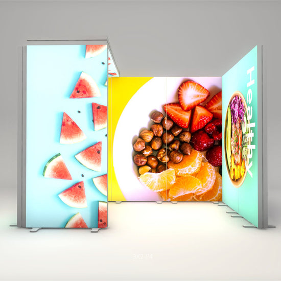 3x2m Whitebox® Package 4 Without Counter, Black, 1m x 2.25m