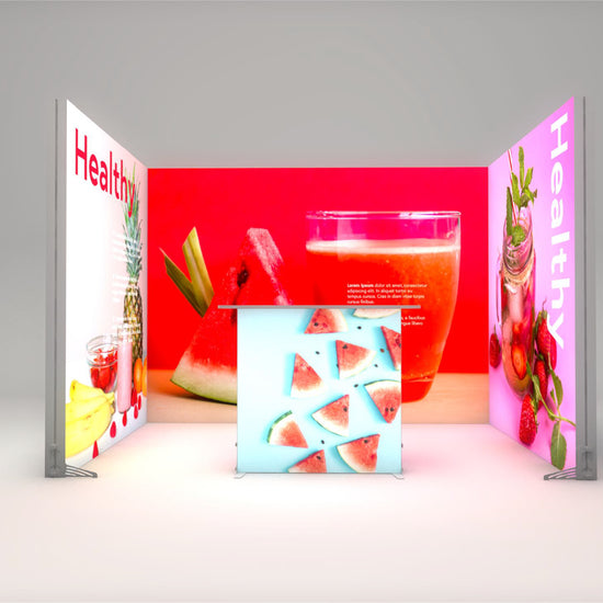 3x2m Whitebox® Package 5 With Counter, Black, No Bridge