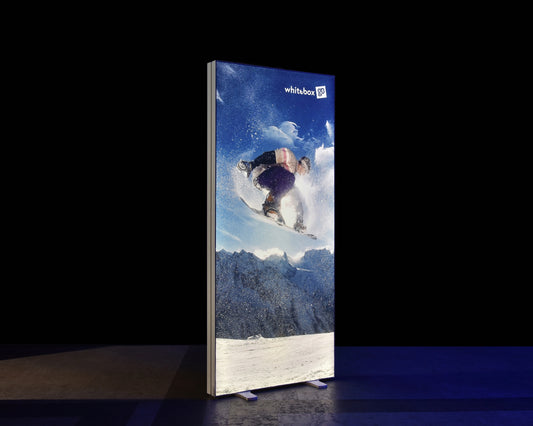 1m x 2.25m Whitebox® LED Display Stand