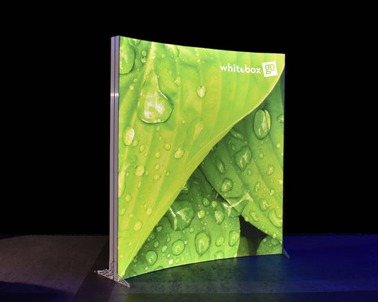 2m x 2.25m Curved Whitebox® Display Stand
